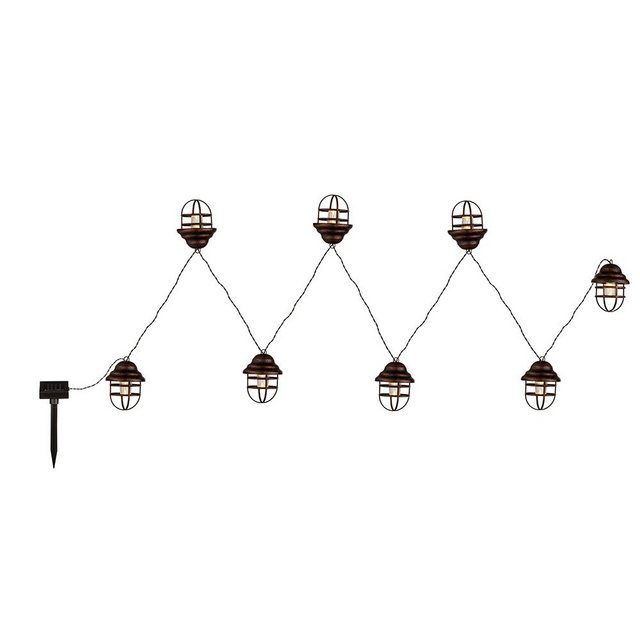 Bild von etc-shop LED Solarleuchte, LED-Leuchtmittel fest verbaut, Warmweiß, Solarleuchte Außenlampe Gartenleuchte