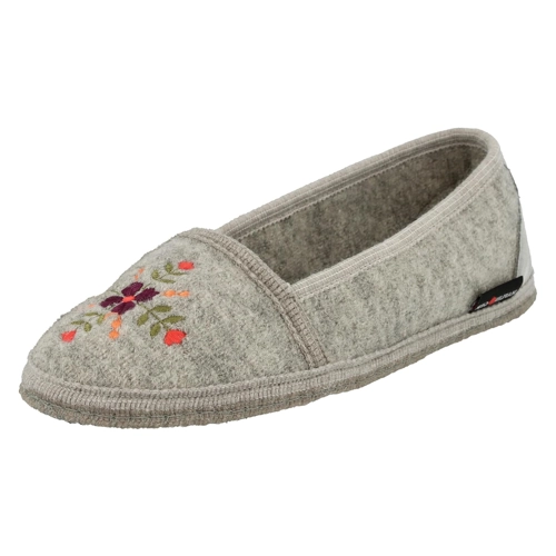 Bild von HAFLINGER Damen Hausschuh Ballerina Stickerei Slipper Penelope 624318