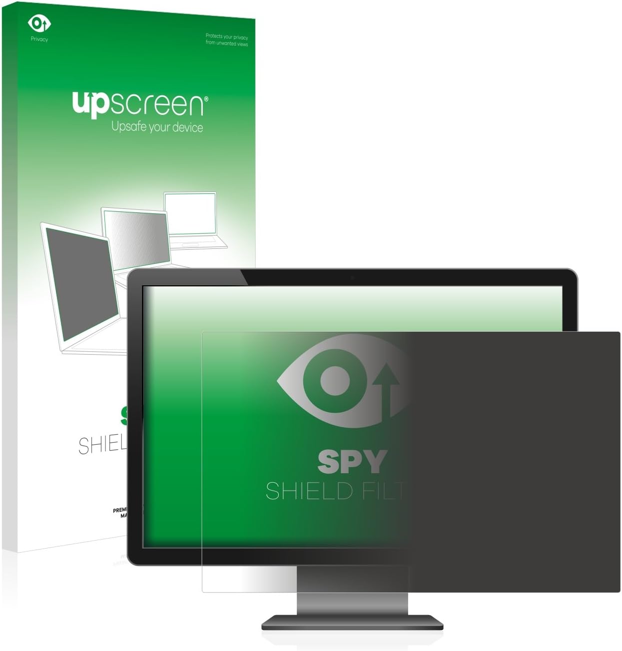 Bild von upscreen 23.8" Blickschutzfilter für 23,8 Zoll Standardgrößen (60.5 cm) [528 x 297 mm, 16:9] - Blickschutzfolie Anti-Spy, Privacy Filter