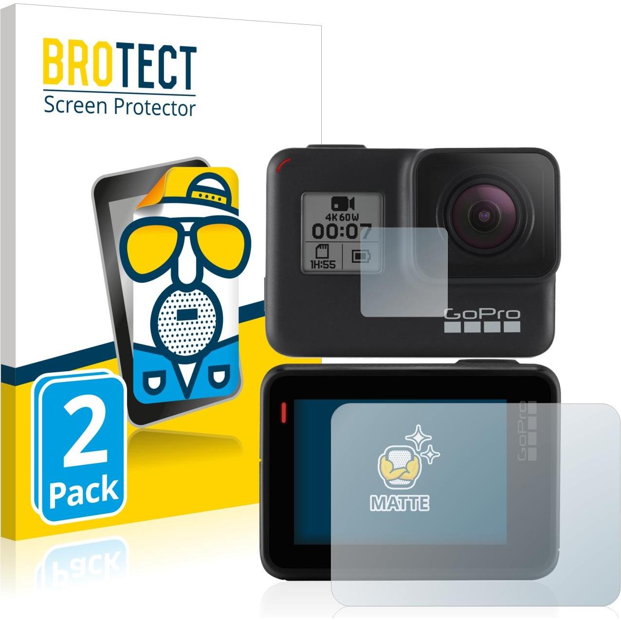 Bild von BROTECT Entspiegelungs-Schutzfolie Displayschutz Matt (Hero 7 Black), Action Cam Zubehör