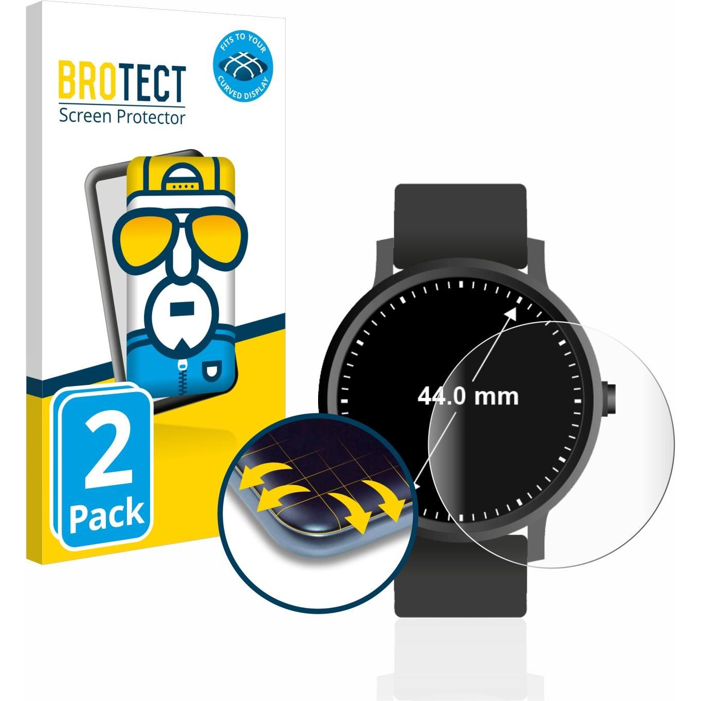 Bild von BROTECT Full-Cover Displayschutz, Sportuhr + Smartwatch Zubehör, Transparent