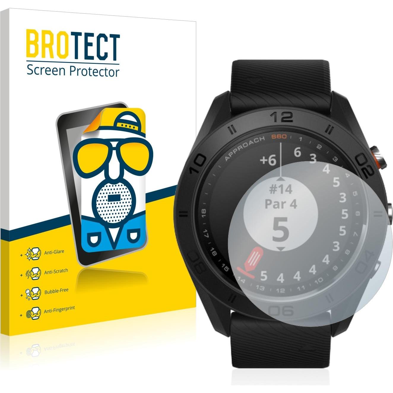Bild von BROTECT Entspiegelungs-Schutzfolie Displayschutz Matt, Smartwatch Schutzfolie, Grau