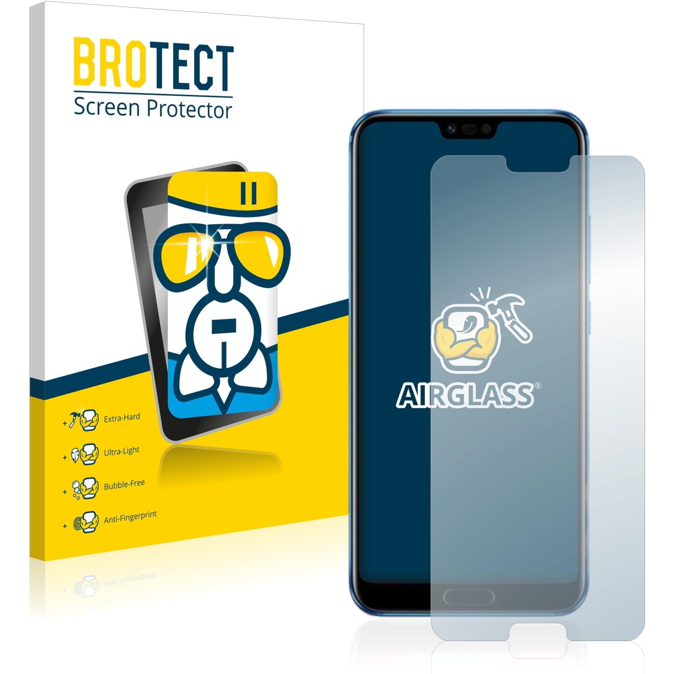Bild von BROTECT AirGlass Panzerglasfolie (1 Stück, Honor 10), Smartphone Schutzfolie, Transparent