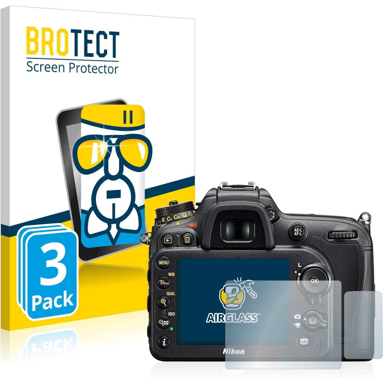 Bild von BROTECT AirGlass Panzerglasfolie (Displayschutz, D7200), Kameraschutz