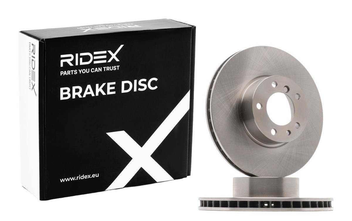 Bild von RIDEX Bremsscheibe Vorderachse 82B0257 Bremsscheiben,Scheibenbremsen BMW,ALPINA,5 Limousine (E39),5 Touring (E39),7 (E38),7 (E32),8 (E31),B10 (E39)