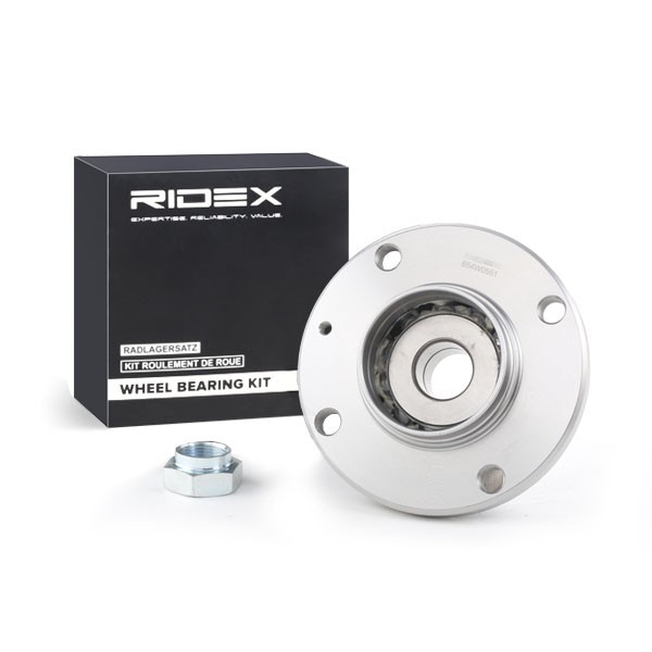 Bild von RIDEX Radlagersatz Hinterachse beidseitig 654W0551 Radlager,Radlager & Radlagersatz PEUGEOT,CITROËN,205 II (20A/C),205 I (741A/C),309 II (3C, 3A)