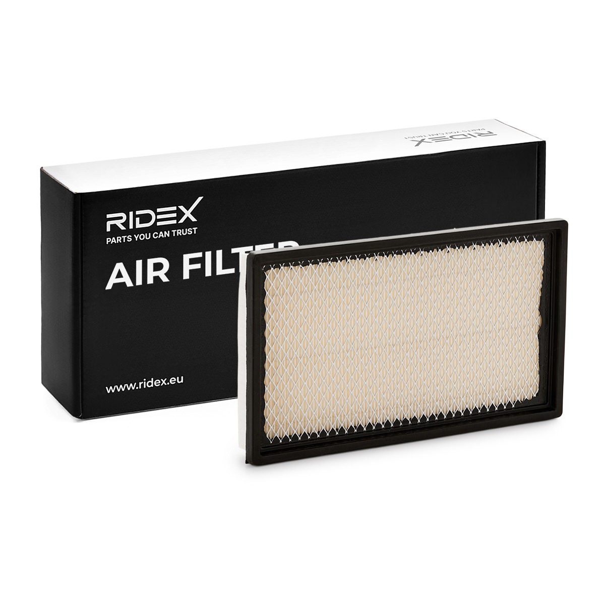 Bild von RIDEX 8A0402 Luftfilter Motorluftfilter, Filter für Luft 37 168 288 rechteckig Filtereinsatz NISSAN: 350Z Coupe, Bluebird Saloon, SUNNY 3 Traveller