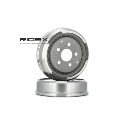 Bild von RIDEX Bremstrommel Hinterachse 123B0066 für VW-Transporter
