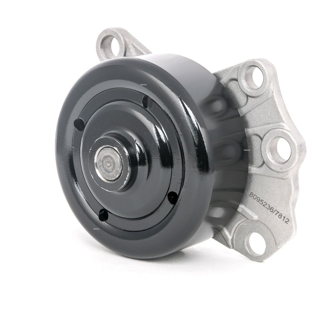 Bild von RIDEX 1260W0049 Wasserpumpe Kühlmittelpumpe, Kühlwasserpumpe mit Dichtungen Stahlblech CITROËN: C1 II, TOYOTA: Yaris II Hatchback, iQ, SUBARU: JUSTY 4