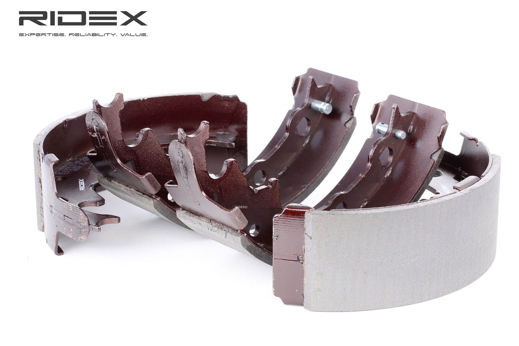Bild von RIDEX Bremsbacken Hinterachse 70B0050 Trommelbremsbacken,Bremsbackensatz JEEP,CHRYSLER,DODGE,CHEROKEE (XJ),Grand Cherokee I (ZJ, ZG)