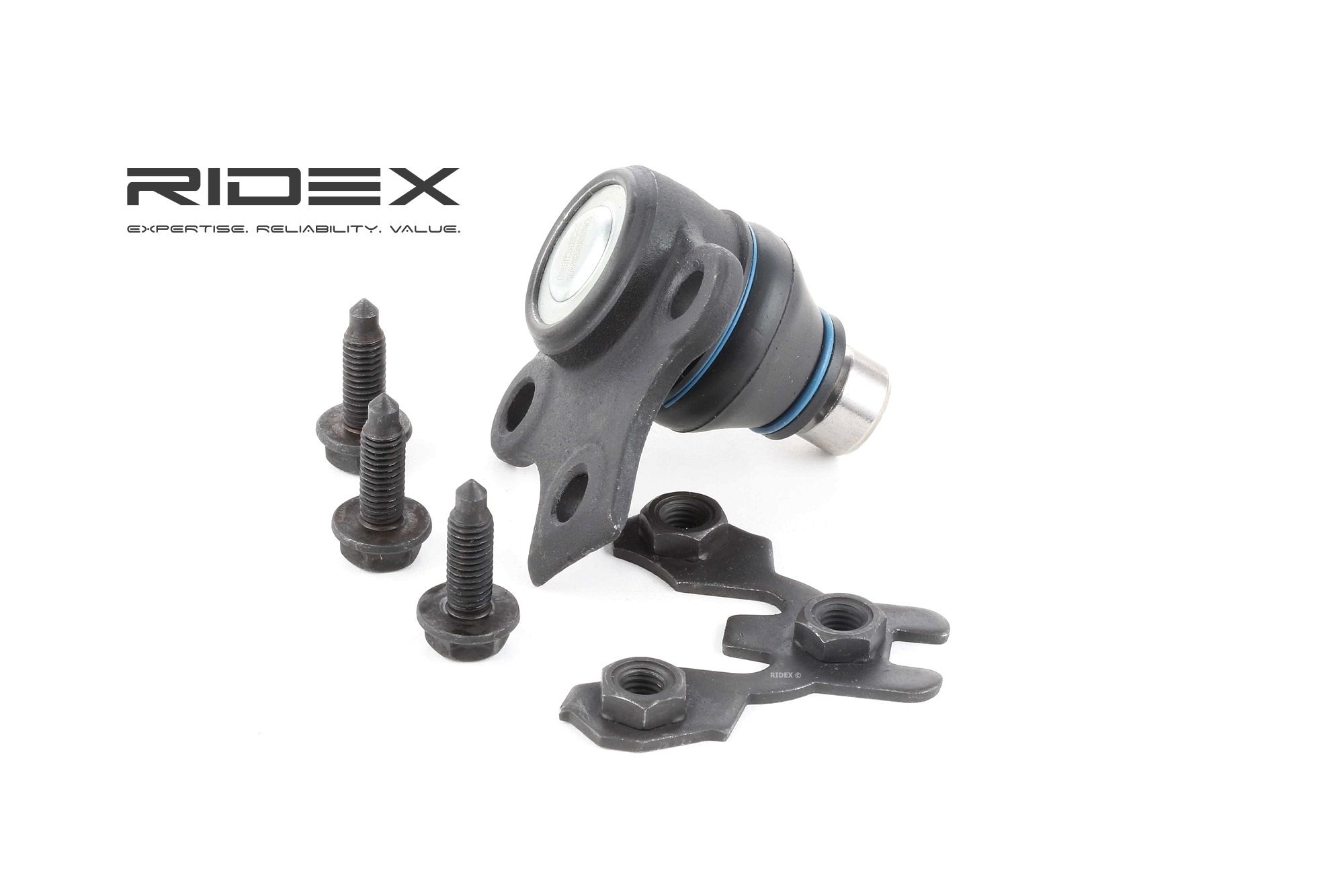 Bild von RIDEX Traggelenk Vorderachse beidseitig 2462S0003 Trag- / Führungsgelenk,Achsgelenk VW,SEAT,HYUNDAI,GOLF I Cabriolet (155),GOLF II (19E, 1G1)