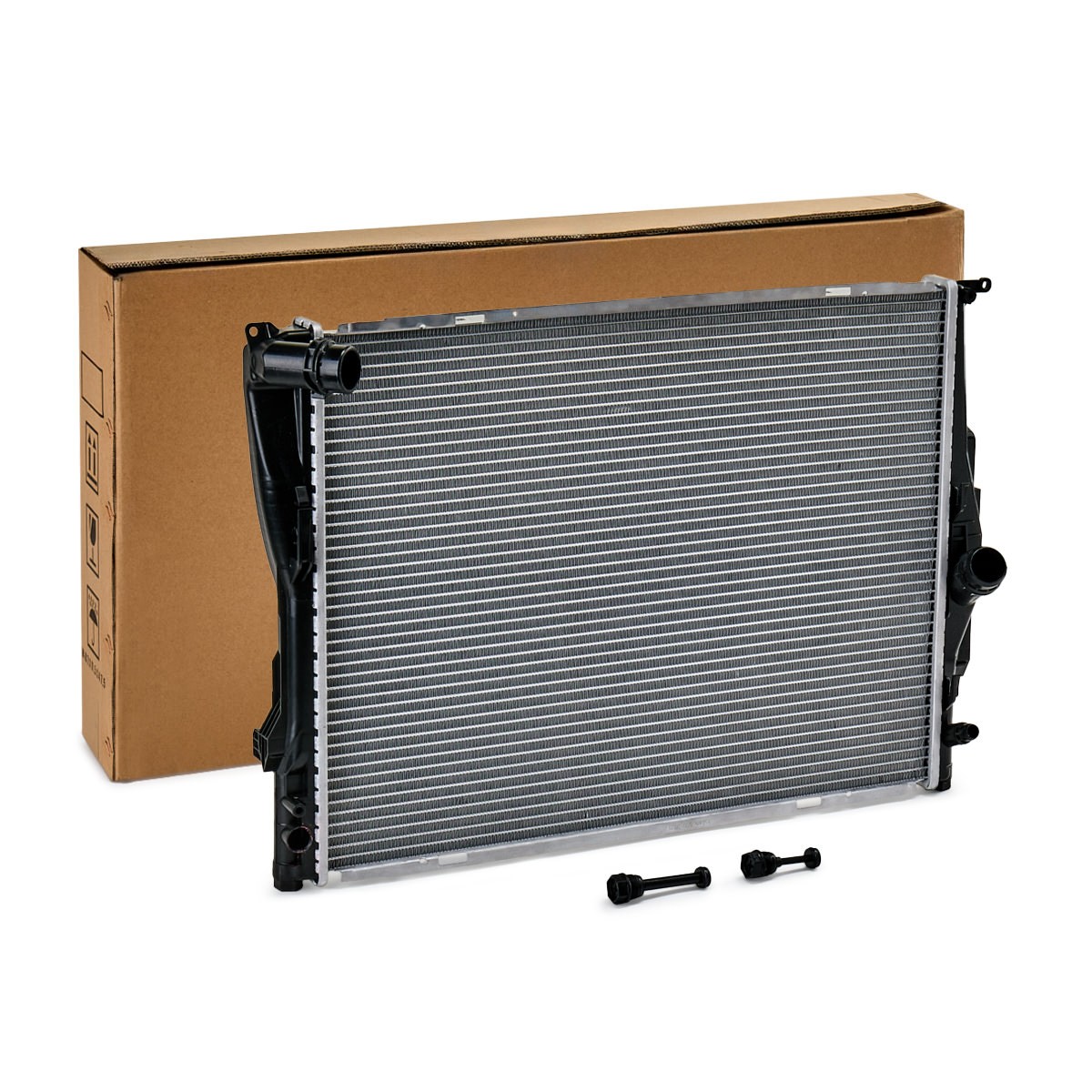 Bild von RIDEX 470R0377 Kühler, Motorkühlung Kühler, Wasserkühler, Autokühler Aluminium, Kunststoff für Fahrzeuge mit/ohne Klimaanlage 600 454 32 BMW: 3 Coupe