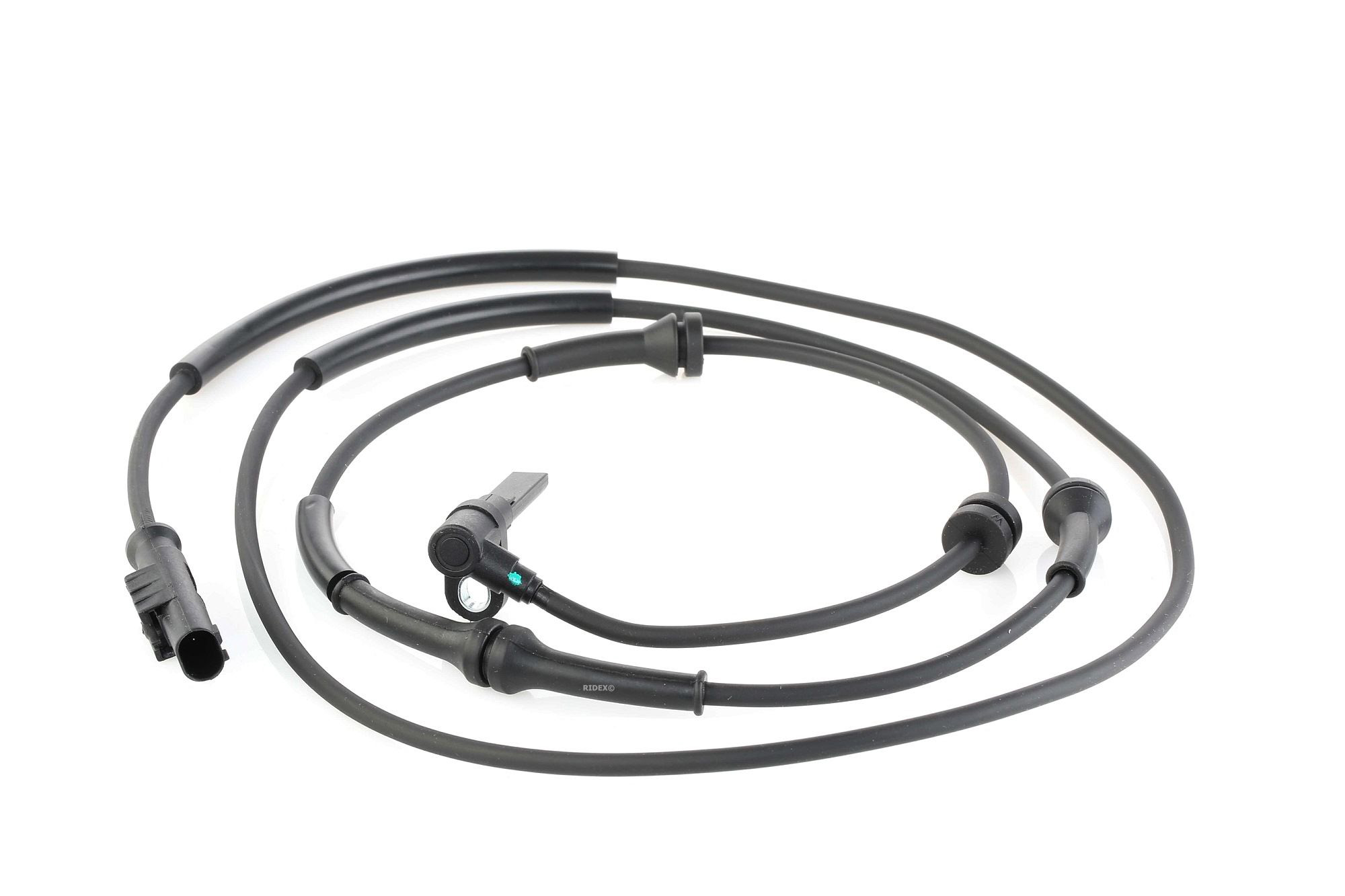 Bild von RIDEX 412W0187 ABS Sensor Drehzahlsensor, Raddrehzahl Sensor, Drehzahlgeber Vorderachse links Hallsensor 2 1870 1930 41,5 schwarz oval ALFA ROMEO: 147