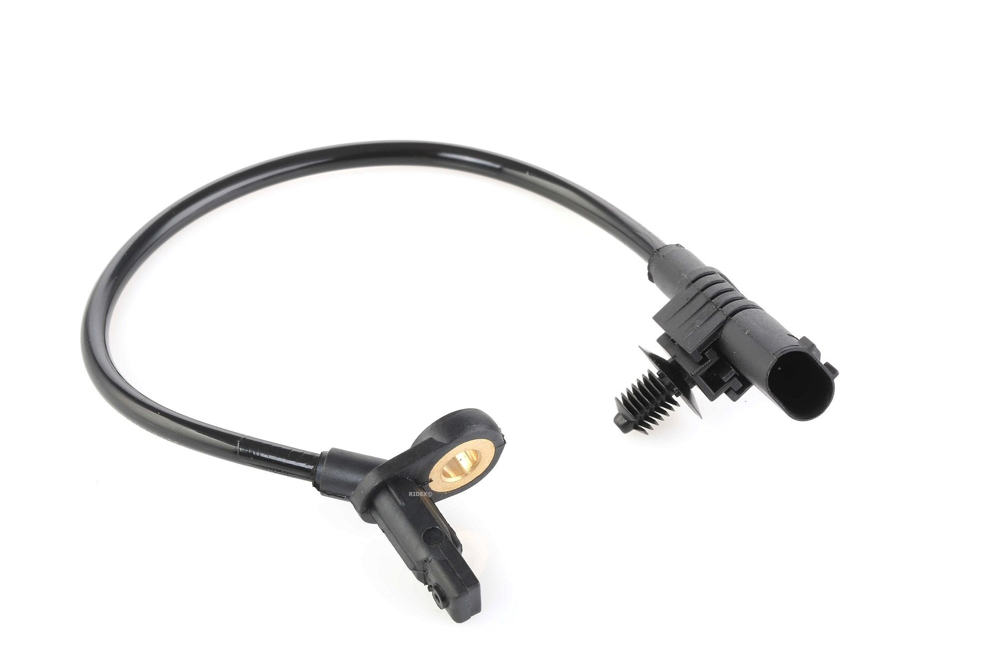 Bild von RIDEX 412W0163 ABS Sensor Drehzahlsensor, Raddrehzahl Sensor, Drehzahlgeber Hinterachse beidseitig mit Befestigungsmaterial aktiver Sensor 2 200 12