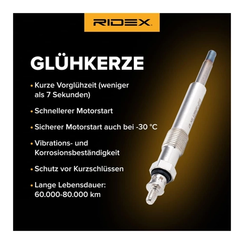 Bild von RIDEX 243G0166 Glühkerze für MITSUBISHI PAJERO 1