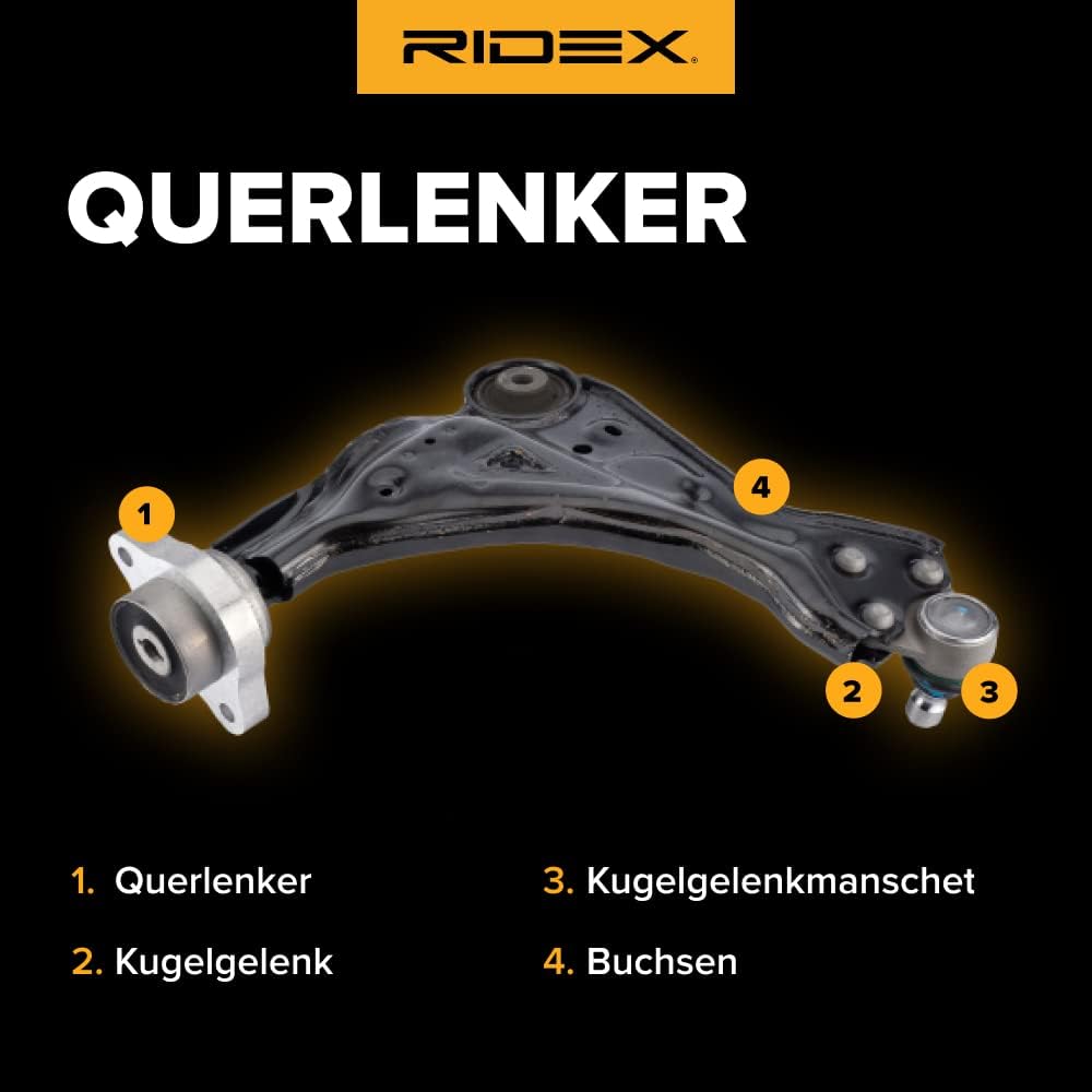 Bild von RIDEX Querlenker vorne links 273C0374 Lenker, Radaufhängung,Dreieckslenker NISSAN,NV200 / Evalia Bus,NV200 Kasten / Kombi,TIIDA Schrägheck,CUBE (Z12)