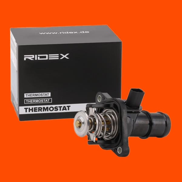 Bild von RIDEX 316T0127 Kühlwasserthermostat Thermostat, Thermostat, Kühlmittel, Kühler Thermostat 105 mit Dichtung Kunststoff für integrierte Gehäuse