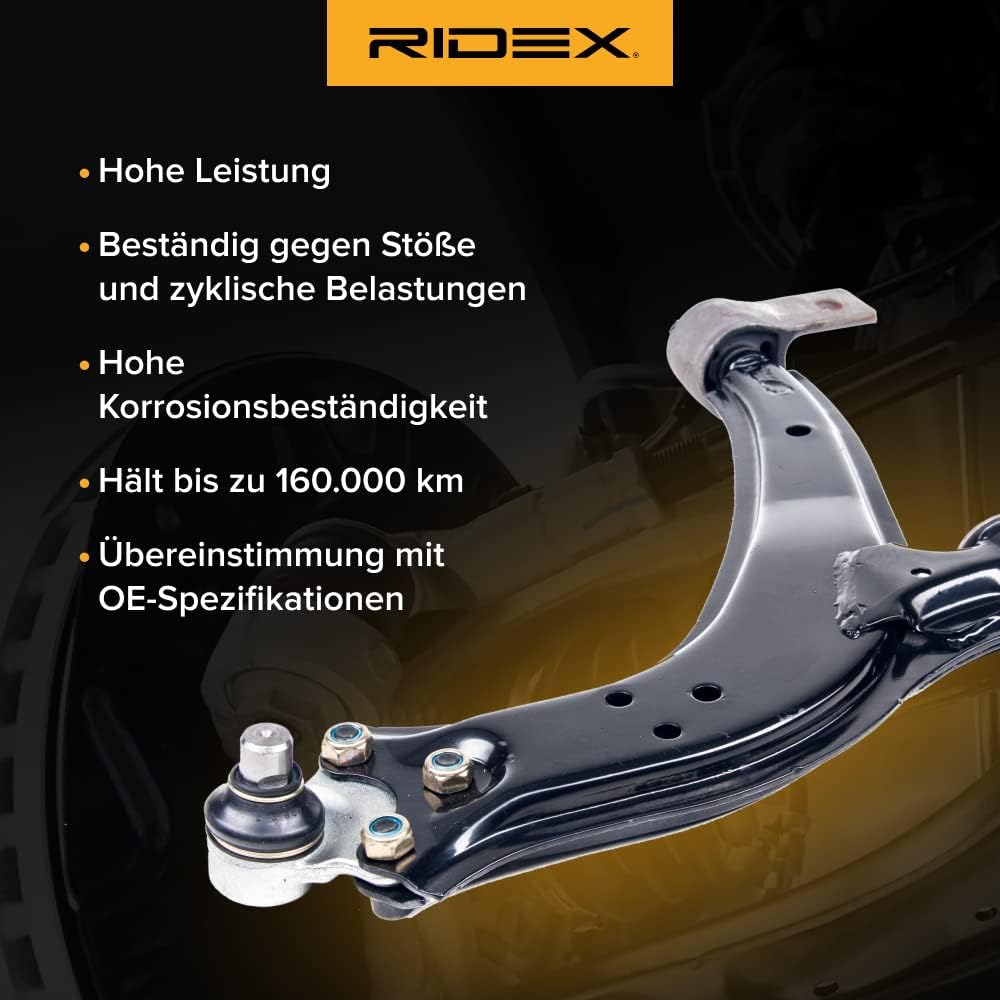Bild von RIDEX 273C1174 Querlenker rechts, unten, Vorderachse Querlenker MINI: Schrägheck, Clubman, Coupe