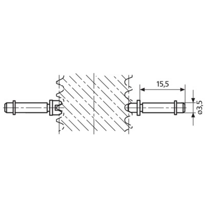Bild von Einsatz für Gewindemessschraube Kegel P0,4mm