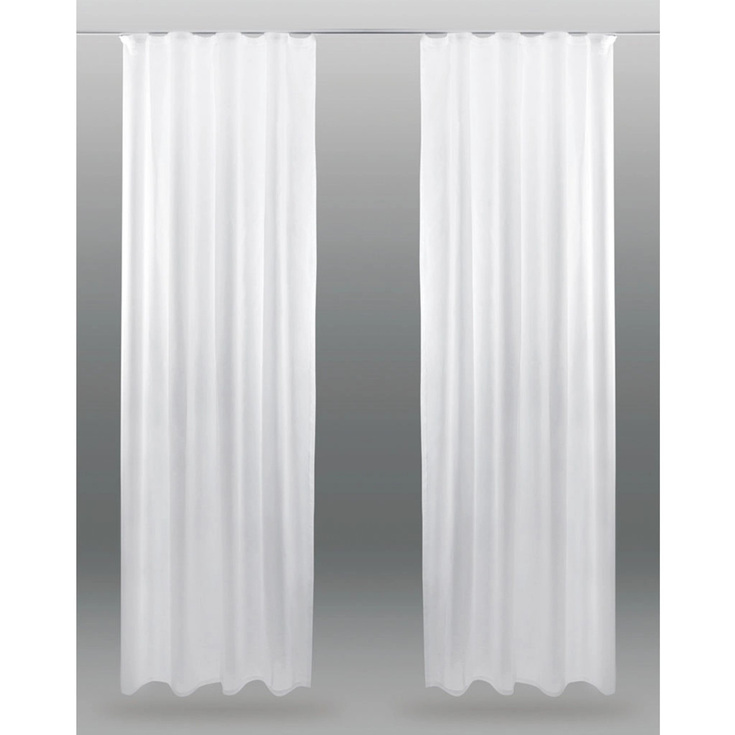 Bild von Bestlivings Dekoschal Noella mit Universalband 2er Pack 140 cm x 245 cm Weiß
