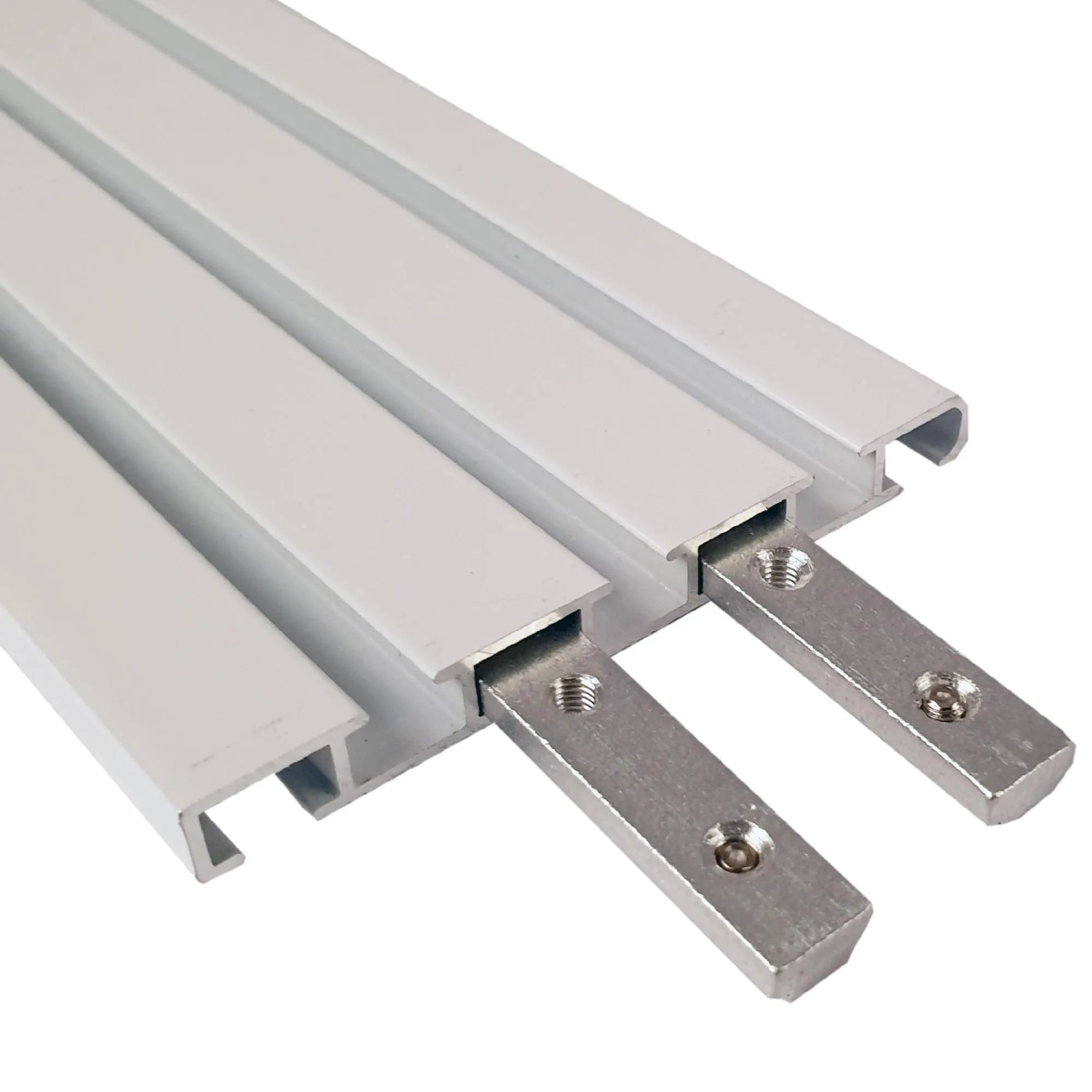 Bild von Bestlivings Verbinder für Aluminium Vorhangschiene Weiß 3 bis 4 Lauf