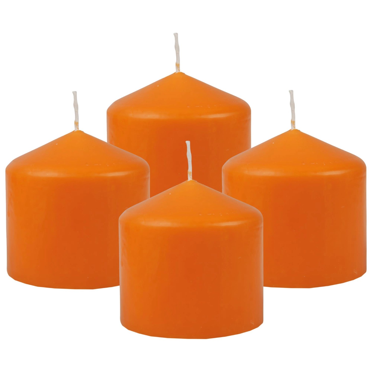 Bild von Bestgoodies Stumpenkerzen Ø8cm 4er Pack Ocker