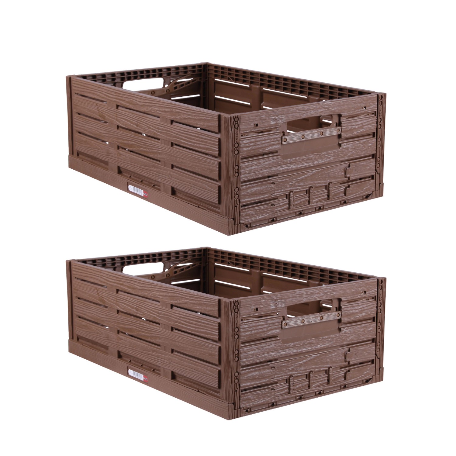 Bild von Bestlivings Faltbare Klappbox Holzoptik 60 x 40 cm 2 Stück
