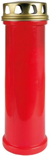 Bild von HS Candle Grabkerze (1-tlg), Grabkerze Grablicht Grableuchte mit goldenem Deckel