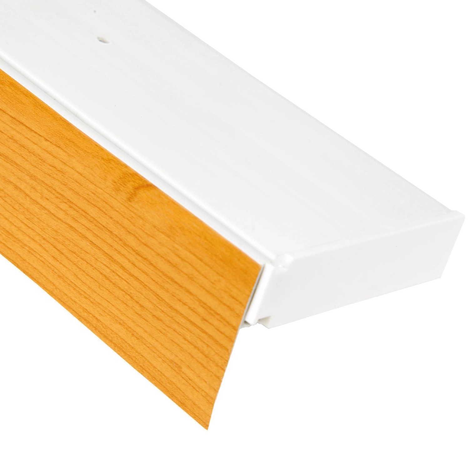 Bild von Bestlivings 390 cm Vorhangschiene mit Blende 2 Lauf Eiche / 1 x 120 cm & 3 x 90 cm