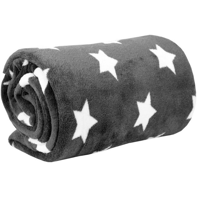 Bild von Wohndecke Sterne, Bestlivings, Kuscheldecke XXL Flauschdecke Microfaser-Decke