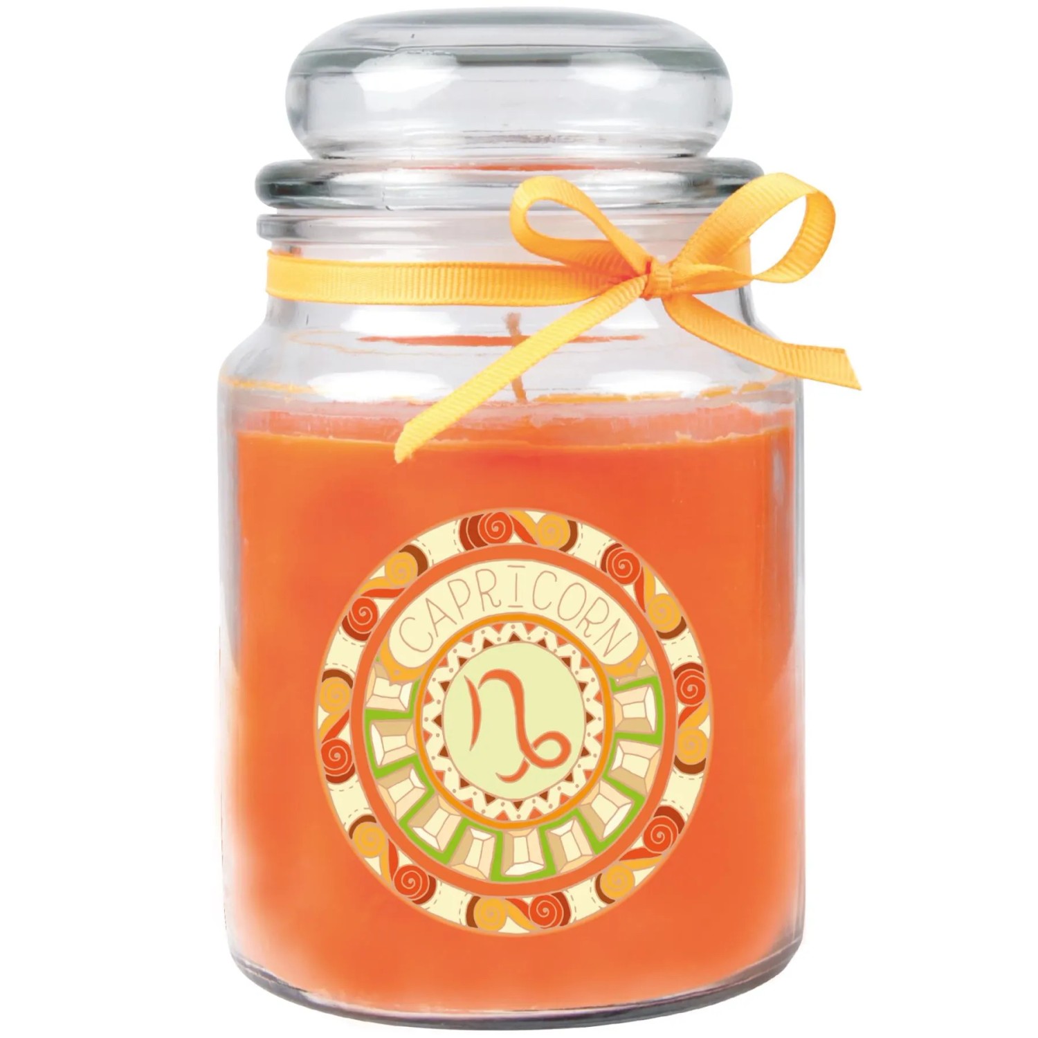 Bild von HS Candle Duftkerze & Glas Sternzeichen Honigmelone 110 Stunden Steinbock