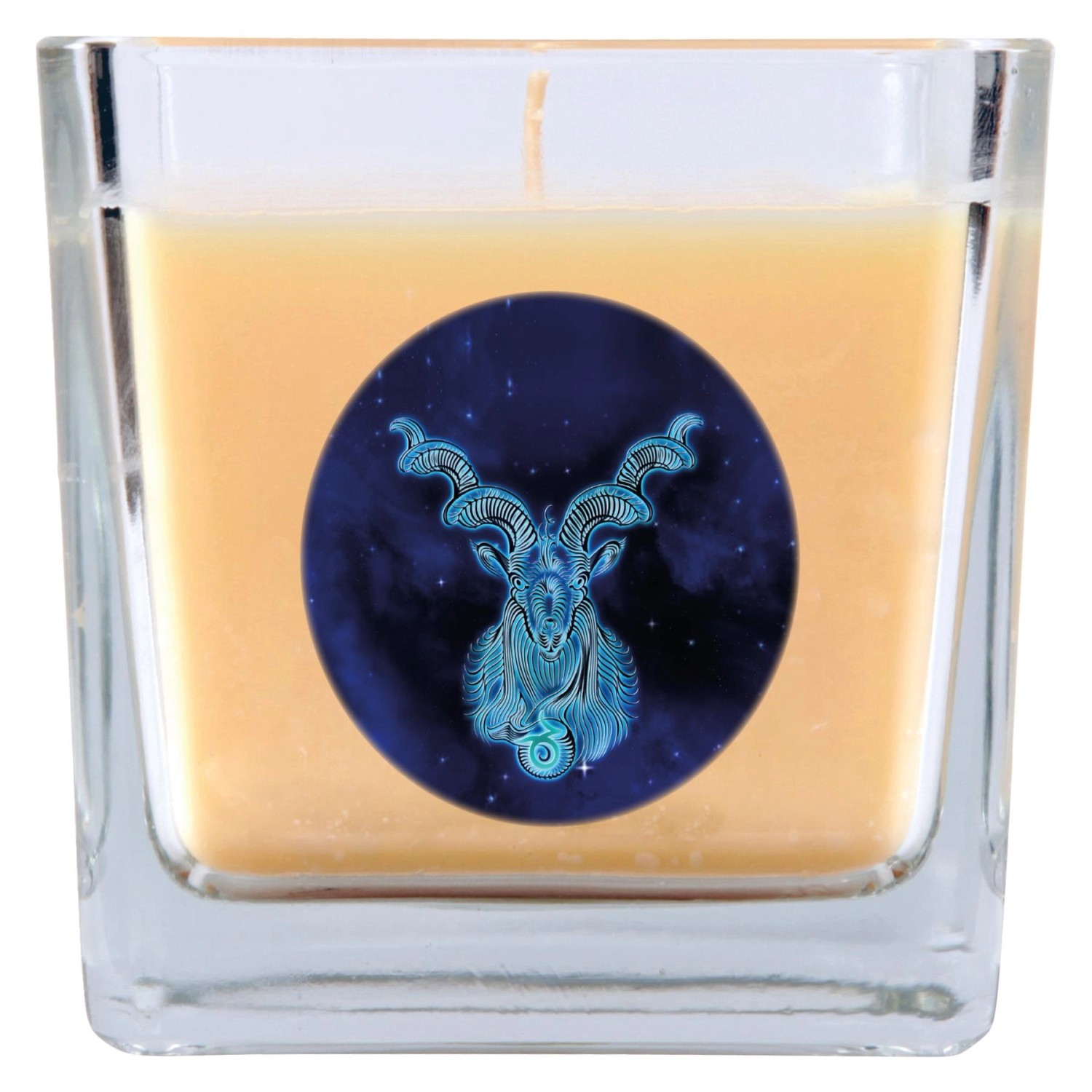 Bild von HS Candle Duftkerze & Glas Sternzeichen Vanille 50 Stunden Steinbock