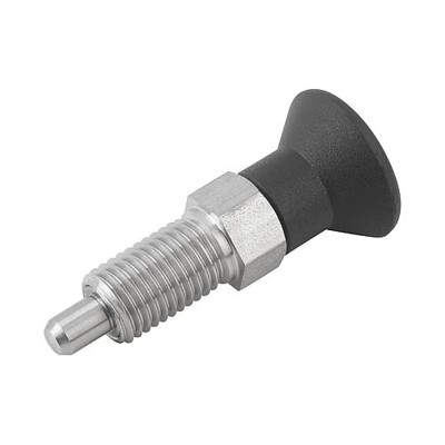 Bild von KIPP - ARRETIERBOLZEN GR.4 D1=M20X1,5, D=10, FORM:A OHNE RASTNUT OHNE KONTERMUTTER, EDELSTAHL UNGEHÄRTET, KOMP:THERMOPLAST