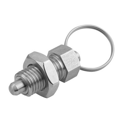 Bild von KIPP - ARRETIERBOLZEN OHNE RASTNUT GR.4 D1=M20X1,5, FORM:S, EDELSTAHL UNGEHÄRTET