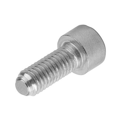 Bild von KIPP - KUGELDRUCKSCHRAUBE MIT KOPF, FORM:B KUGEL ABGEFLACHT, M12, L=50, EDELSTAHL BLANK, KOMP:EDELSTAHL
