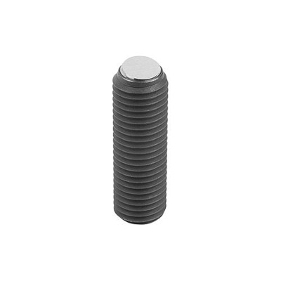 Bild von KIPP - KUGELDRUCKSCHRAUBE OHNE KOPF, MIT VERDREHSICHERUNG, FORM:BV KUGEL ABGEFL./VERDREHSICH., M12, L=20,2,