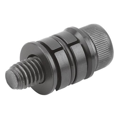 Bild von KIPP - ZENTRIERSPANNER RUND, FORM:B, M05X15, H=6,4, STAHL, KOMP:STAHL