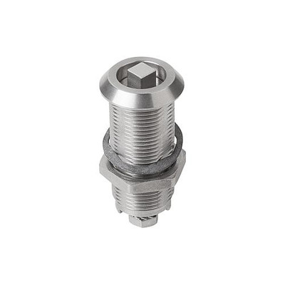 Bild von KIPP - DREHRIEGEL VERLÄNGERTES GEHÄUSE, MIT VIERKANT 8MM, H=36, D=28, EDELSTAHL