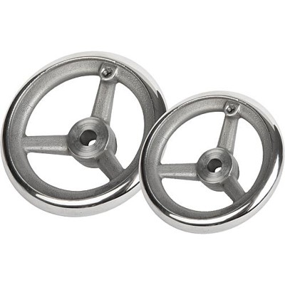 Bild von KIPP - HANDRAD DIN950 D1=125 PASSBOHRUNG MIT NUT D2=12H7, B3=4, T=13,8, D7=M08, EDELSTAHL 1.4401 POLIERT, OHNE GRIFF