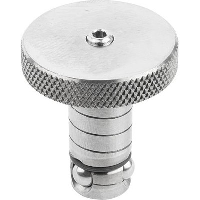 Bild von POSITIONIERZYLINDER BALL LOCK EDELSTAHL, D=25, L=49