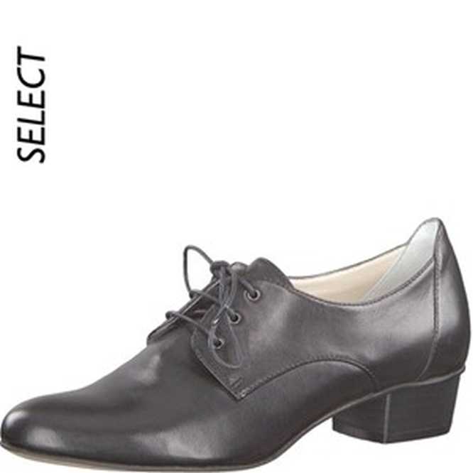 Bild von TAMARIS Schnürhalbschuhe mit glatter Sohle und Absatz Black Da.-Schnürer (Größe: 38)