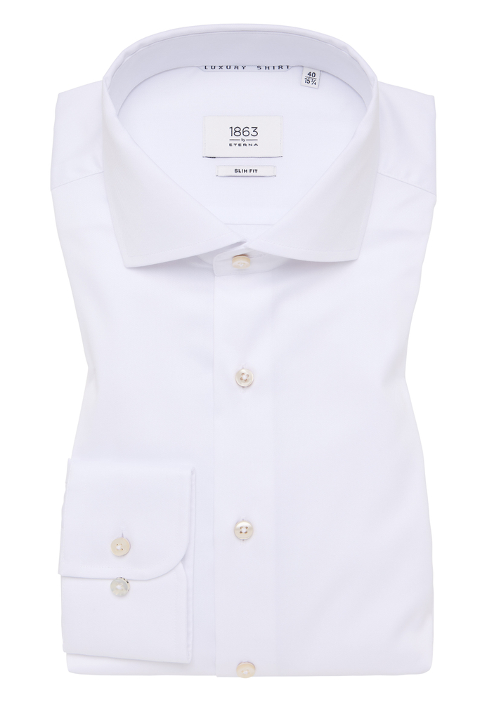 Bild von ETERNA Herren Luxury Shirt Slim FIT 1/1 weiß 44_H_1/1