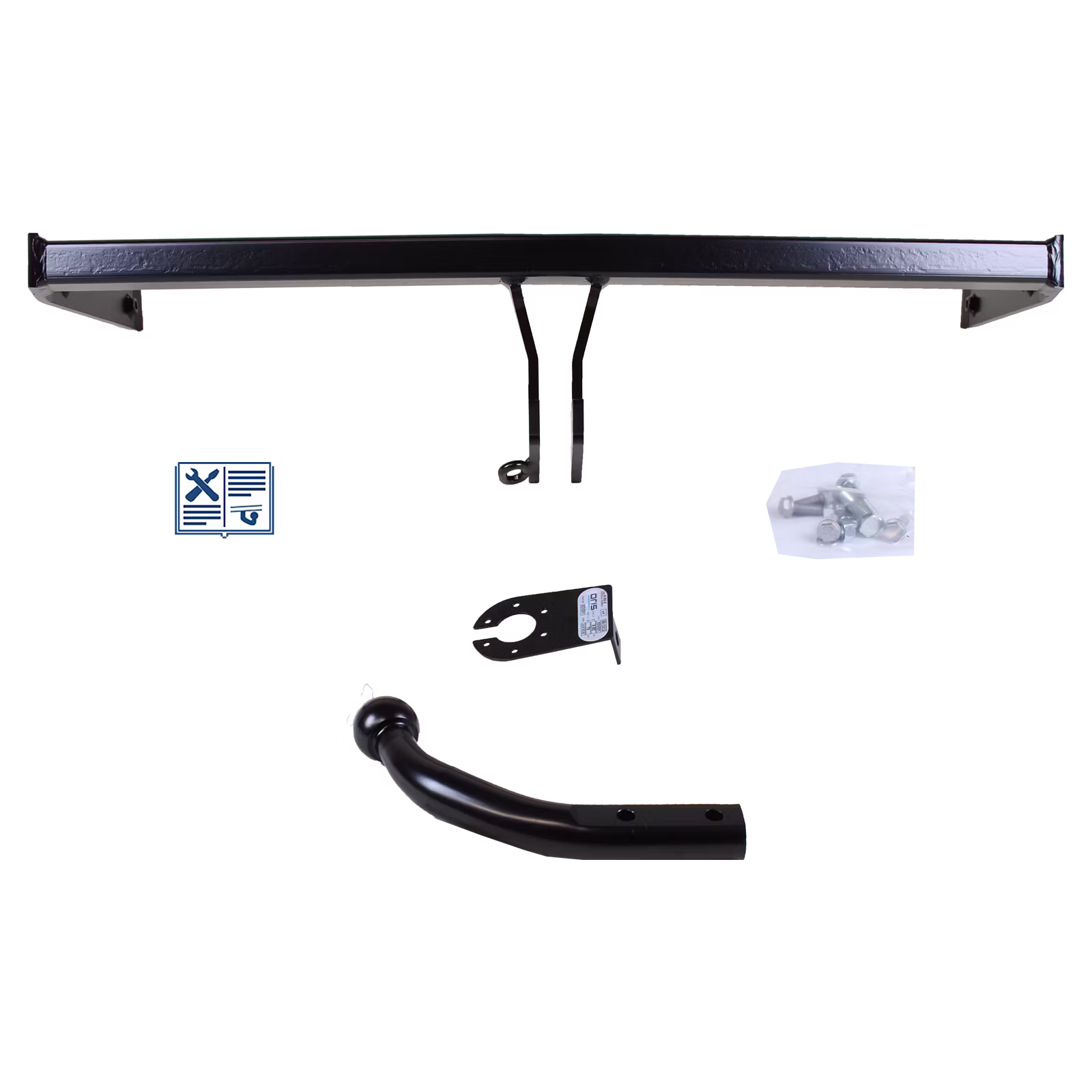 Bild von Oris Anhängerkupplung starr inkl. Trail-Tec E-Satz 13polig universal - VW NEW BEETLE