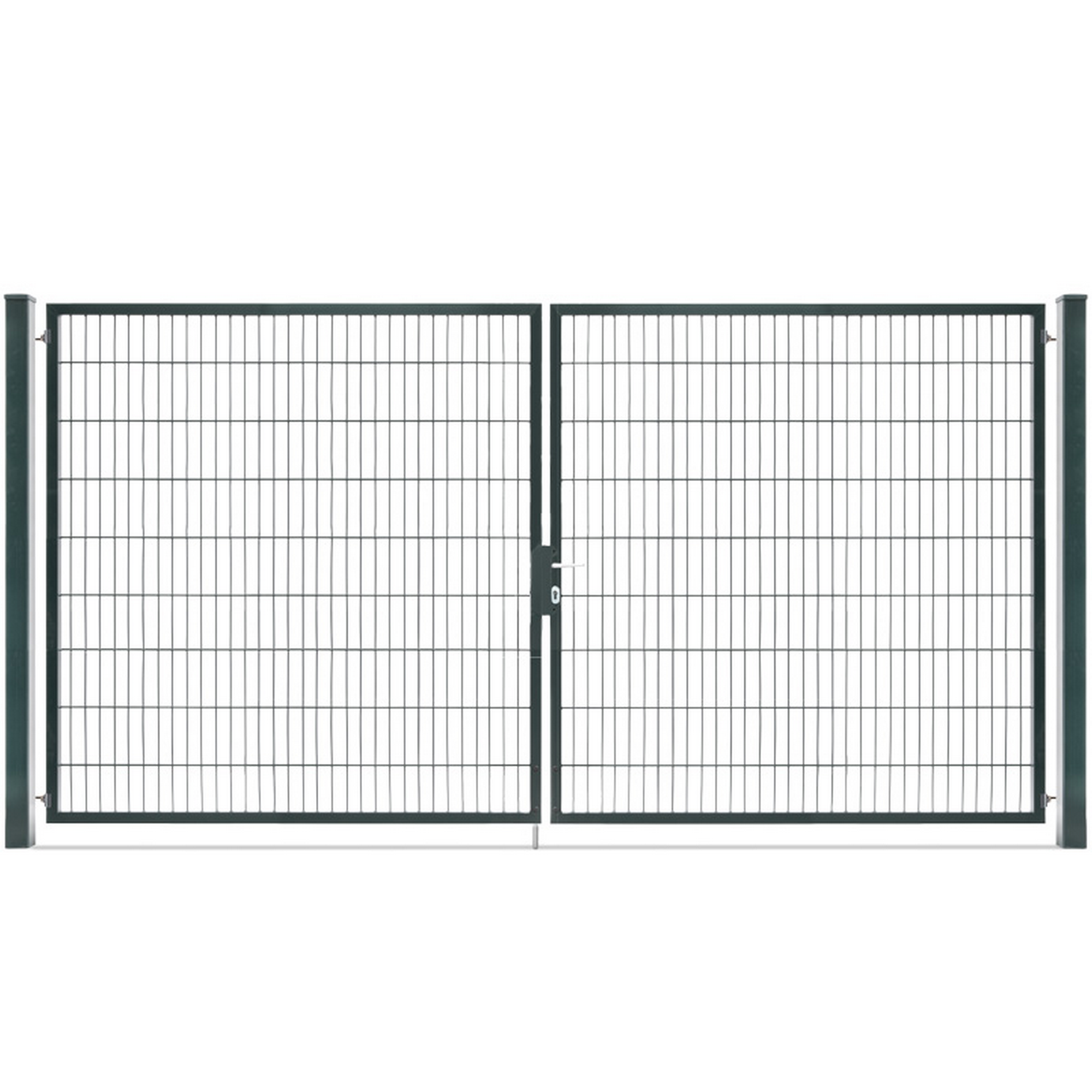 Bild von deutsche zauntechnik Doppelflügeltor 'Vario Compact' anthrazit 360 x 180 cm