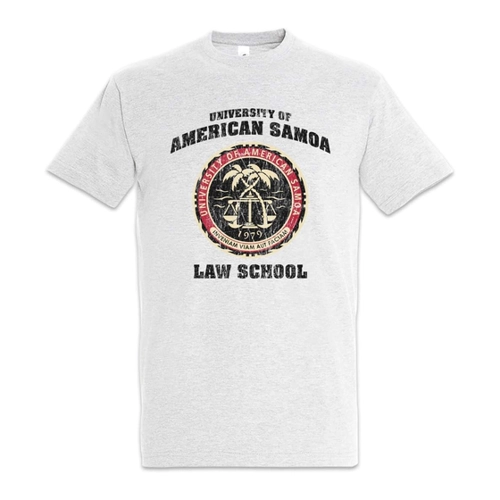 Bild von Urban Backwoods University of American Samoa Herren T-Shirt - Grau, Größe L