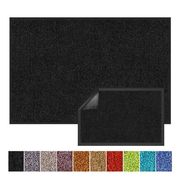 Bild von Karat Schmutzfangmatte Rhine - Sauberlaufmatte Fußmatte Türvorleger / 120 x 180 cm Schwarz