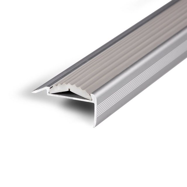 Bild von Floordirekt Treppenkantenprofil Power Gril Gummieinlage, 3 Farben & 3 Größen, Treppenprofil, Vorgebohrt