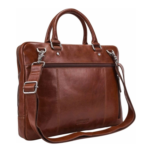 Bild von Leonhard Heyden Cambridge RV-Aktenmappe mit Laptopfach 35 cm Cognac