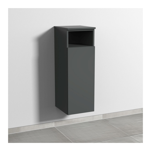 Bild von Sanipa 3way Mittelschrank mit 1 Tür und 1 offenem Fach, Anthrazit-Matt