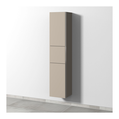 Bild von Sanipa 3way Hochschrank mit 2 Türen und 1 Auszug – Sandgrau-Matt